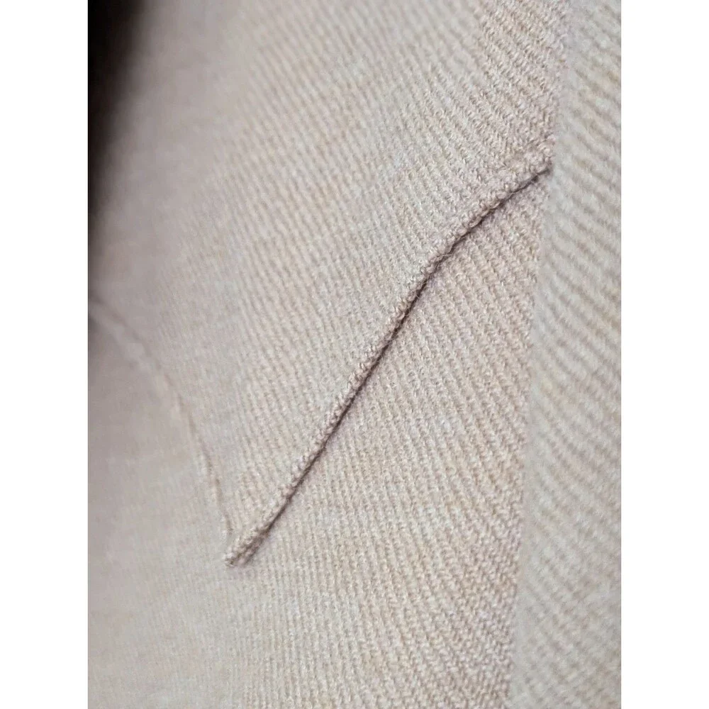 Circle S Western Wool Blazer Jacket 48L Carmel Brown Rodeo Sport Coat Pockets